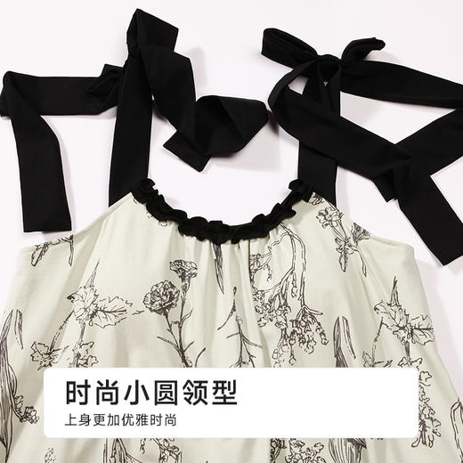 都市丽人女士棉质背心裙薄40支TC拉架亲情蜜语袖类LHH6E6 商品图5