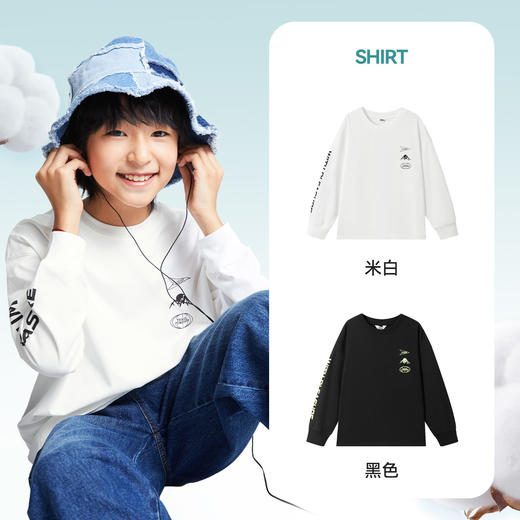 男童圆领长袖T恤春季新款安奈儿童装EB511014 商品图1