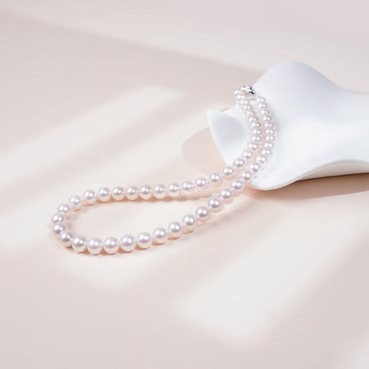 阮仕惊鸿系列  S925银淡水珍珠项链 7.3-8.3mm （4A大证） N7.3-8.3JHD 商品图2