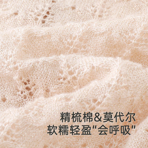 【商场同款】英氏儿童针织衫春夏季长袖女童柔软透气毛织开衫新款 商品图1