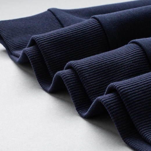 【含桑蚕丝】罗蒙男士百搭卫衣男撞色胸标男士卫衣舒适长袖休闲圆领男卫衣 商品图7