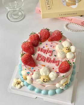 【优品系列】---【手绘小雏菊草莓】