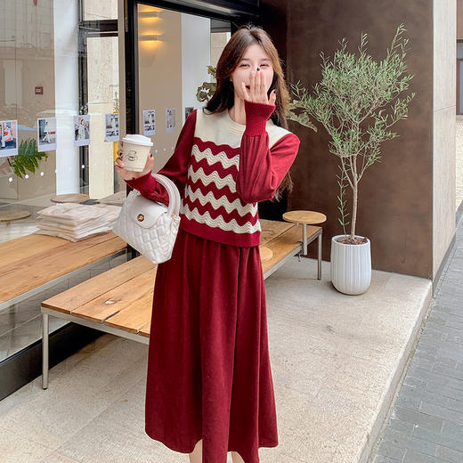 2025年新款首发假两件连衣裙百搭打底穿LZW&17287 商品图2