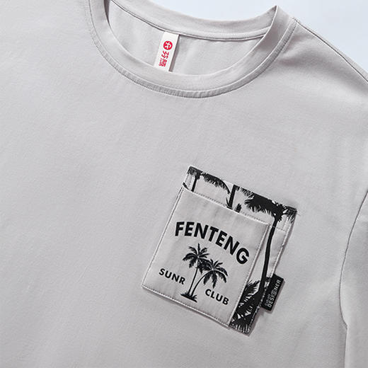 芬腾睡衣男士夏季短袖短裤套装夏天男款大码宽松可外穿家居服套装 商品图2