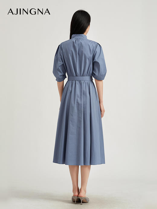 【商场同款】阿菁娜时尚优雅收腰设计感连衣裙A28Q112030 商品图4