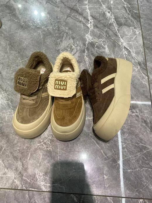 【HF】无忧购“清仓福利”韩版miu系百搭休闲保暖毛绒绒增高小板鞋Q71（截单后7天发货) 商品图5