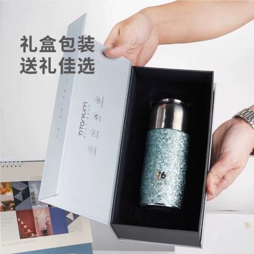 76双层纯钛保温杯茶水分离泡茶杯男女士高端钛杯大容量水杯子 商品图4