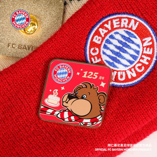 【官方正版】拜仁慕尼黑足球俱乐部 | 伯尼熊徽章组合可爱胸针 商品图1