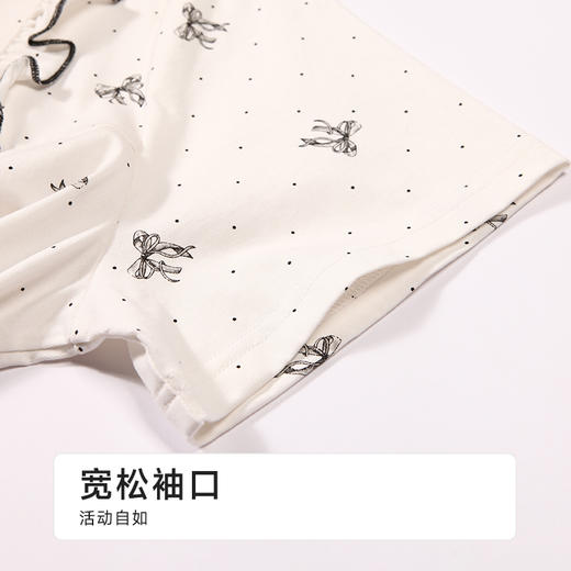 都市丽人女士无尘棉短袖裙薄单面无尘棉生活家居短袖类LHH6C4 商品图6