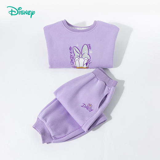 迪士尼新款黛丝印花女童运动服套装萌娃踏青休闲卫衣卫裤ZD1ET006 商品图7