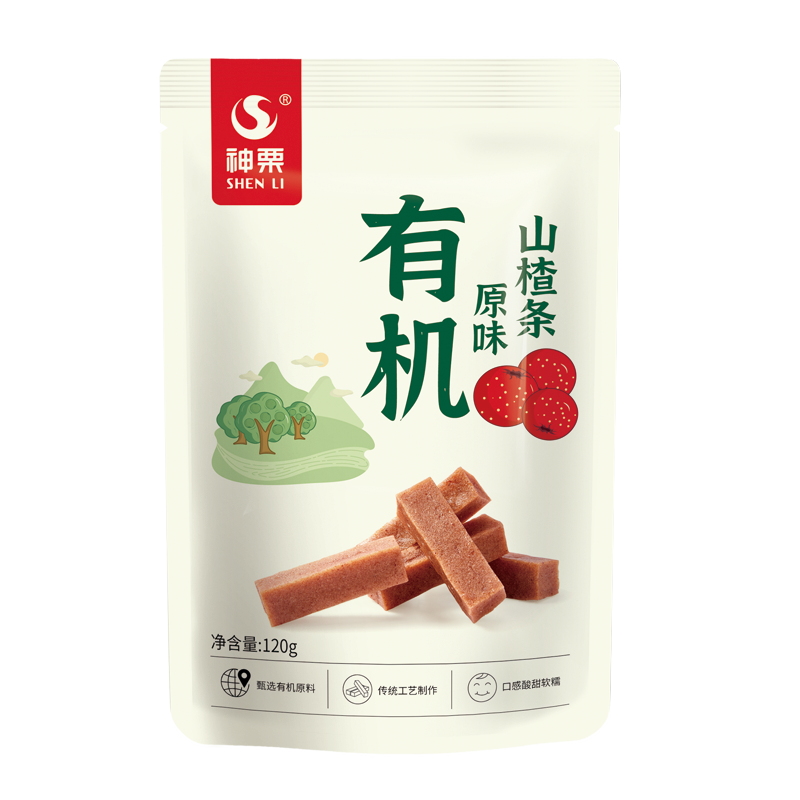 有机原味山楂条120g/袋*3 | 神栗