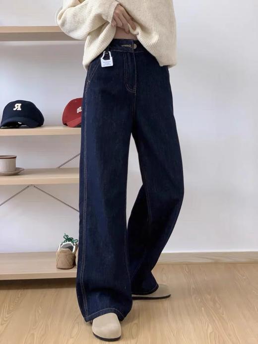 <曾小咸推荐> 深蓝色直筒牛仔裤  商品图8