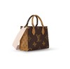 LOUIS VUITTON ONTHEGO 经典老花 帆布涂层 托特包Tote包购物袋手提单肩包 迷你 女款 棕色/焦糖色拼色 商品缩略图0