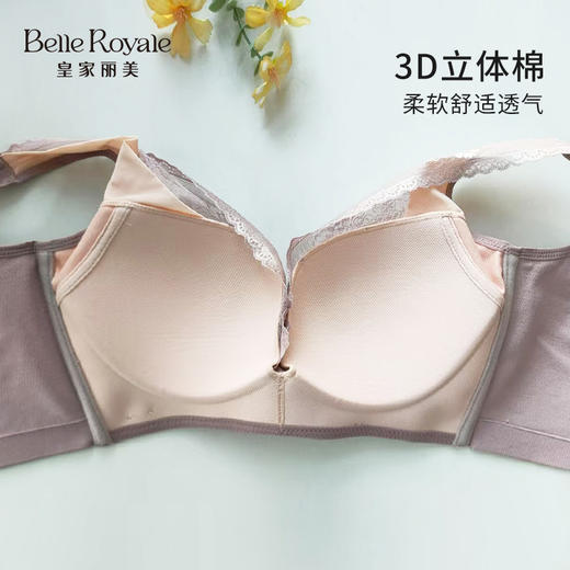 【秒杀品不退不换】皇家丽美内衣调整型提拉聚拢收副乳无钢圈中厚杯文胸WW1807-2 商品图2