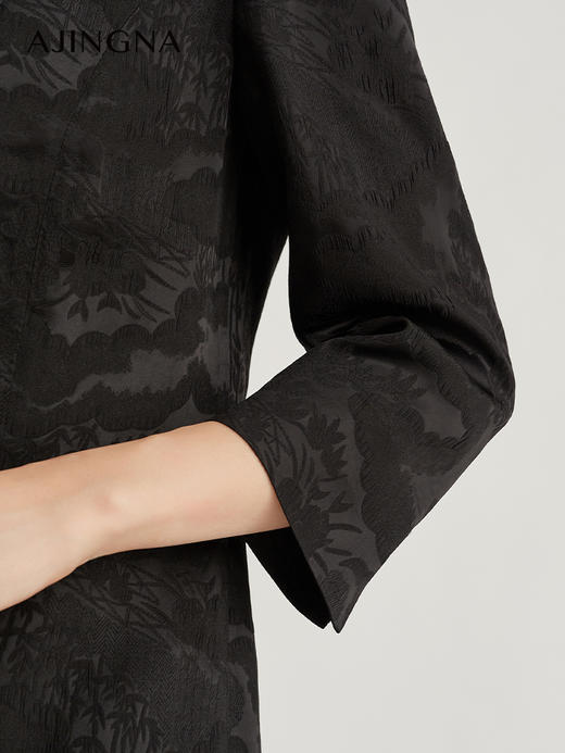 【商场同款】阿菁娜简约缎面醋酸珠光质感通勤西服A29X108038 商品图4