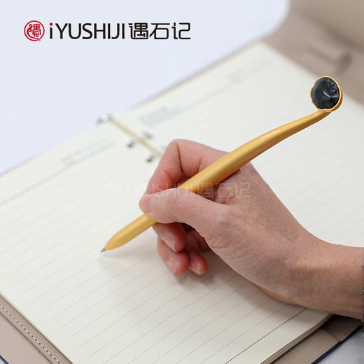 泰山玉如意套装碧玉镶嵌u盘如意笔伴手礼礼盒 商品图1