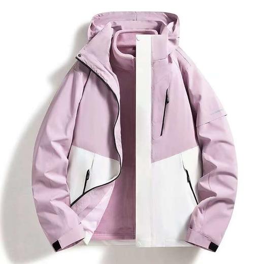 半身缘男装  冬季男女款三合一可拆卸防风加绒外套冲锋衣户外登山服244212U05455661 商品图3