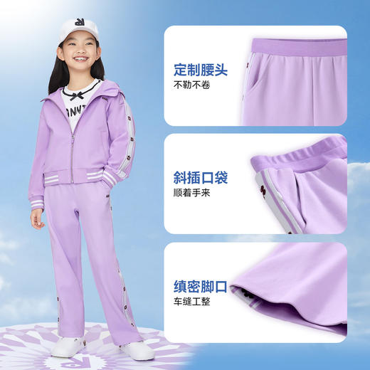 【实体店同款】女童潮酷运动休闲针织单裤裤子春季新款安奈儿童装AG416521 商品图4