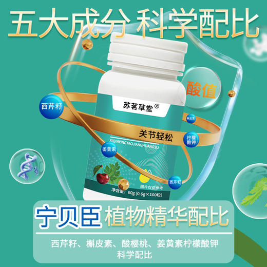 宁贝臣 官方正品保证 宁贝臣西芹籽姜黄酸樱桃片 推荐套装更划算 商品图2