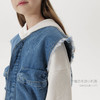马克珍妮男女童多功能口袋牛仔马甲儿童上衣2025年春装新款250066 商品缩略图3