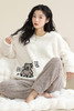 【冬季迎新】洁丽雅正品珊瑚绒睡衣可爱卡通圆领套头加绒保暖套装 商品缩略图5