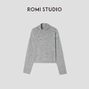 ROMI STUDIO“格雷高知”腔调穿搭羊绒混纺卷边针织毛衣23AWM395 商品缩略图0
