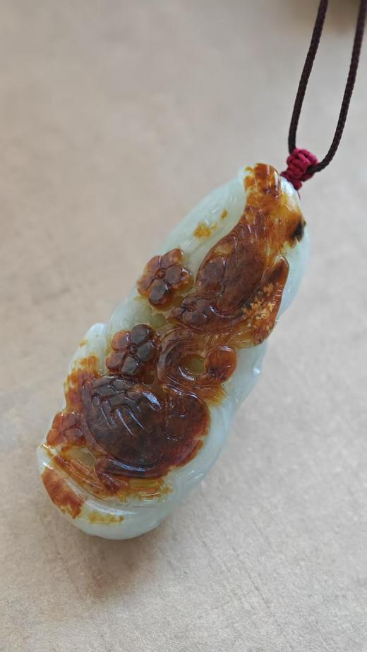 喜上梅梢·和田吊坠【嘉石576】 商品图1