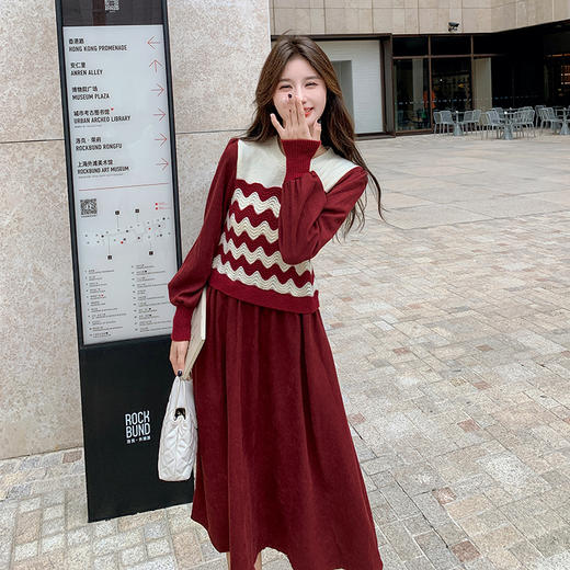 2025年新款首发假两件连衣裙百搭打底穿LZW&17287 商品图1