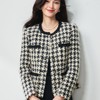 【高货sh】全新升级【铂金会员441/天猫599/差价158】(33515) 洛诗春季法式轻奢重磅绵羊毛编织千鸟格粗花呢小香风外套 商品缩略图2