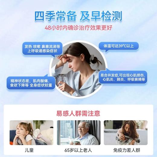 万孚 甲流乙流支原体抗原三合一检测试剂盒 肺炎支原体检测盒 流感三合一 商品图1