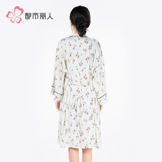 都市丽人女士丝质两件套薄冰雪丝印花好睡好眠两件套LHH4A5 商品图5