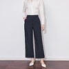 【高货wl】全新升级【铂金会员238/天猫319/差价81】(12627) 洛诗琳简约天丝亚麻直筒裤2025早春慵懒高腰休闲九分裤 商品缩略图1