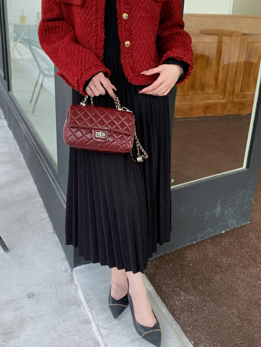 【百图lulu定制】【星光香风外套】星光香风  羊毛混纺呢料 闪光丝 毛呢外套 商品图7