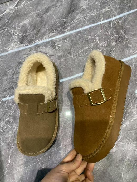 【HF】无忧购“清仓福利”冬季休闲百搭加绒一脚蹬软底防滑女F03-1（截单后7天发货) 商品图3