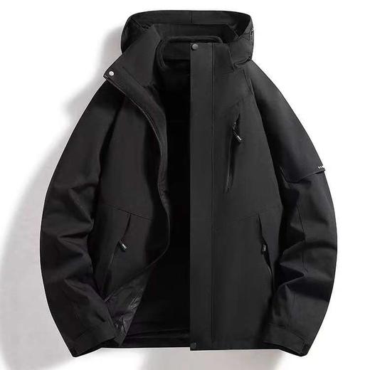 半身缘男装  冬季男女款三合一可拆卸防风加绒外套冲锋衣户外登山服244212U05455661 商品图2