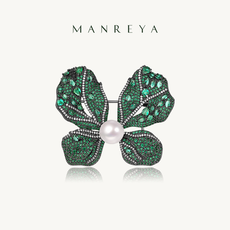 Manreya玛芮雅“魔法之蝶”淡水珍珠胸针