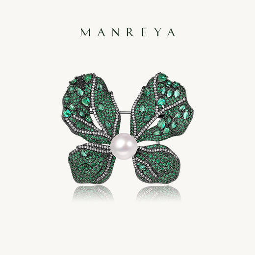 Manreya玛芮雅“魔法之蝶”淡水珍珠胸针 商品图0