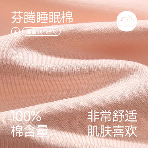 芬腾情侣睡衣春秋季纯棉圆领长袖女士休闲大码全棉男款家居服套装 商品图1