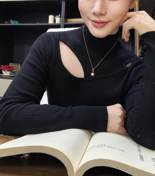 阮仕荣华系列  G18K金南洋金珍珠链牌  11-11.5mm    NY220608RHF 商品图5