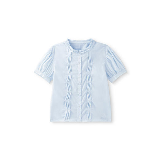 【商场同款】英氏儿童衬衫夏季短袖纯棉女童衬衫百搭上衣2025新款 商品图4