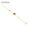 GAONAS  洪福齐天红色新春葫芦设计手链11234SR 商品缩略图1