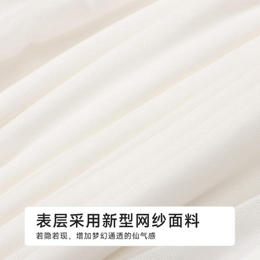 都市丽人女士特殊面料吊带裙薄针织网纱好睡好眠袖类LHH6E1 商品图6