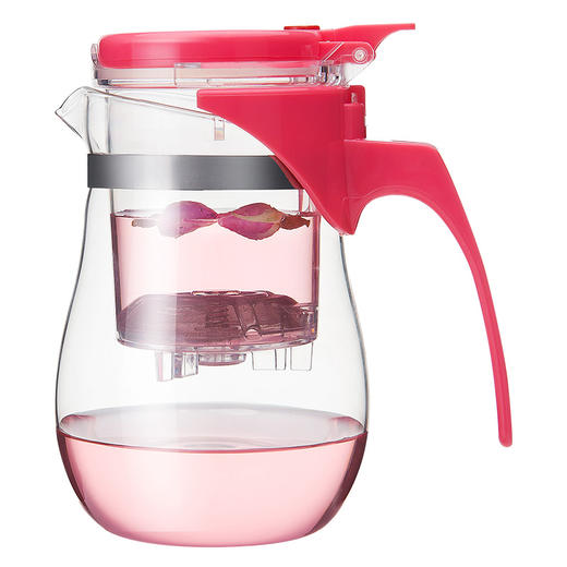 雅集玻璃壶水滴飘逸杯650ml（闺蜜粉） 商品图0