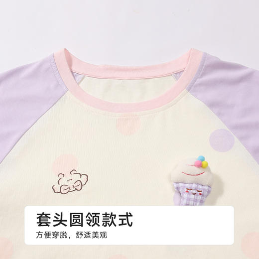 都市丽人女士特价棉质短袖套装薄32支CVC单面超值精选短袖类LHH2B4 商品图4