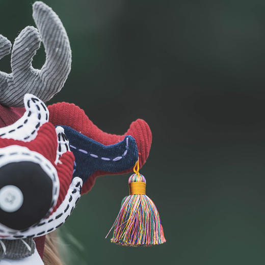 【1.21-2.6停发】芽小七原创手作舞龙中国风棒球帽子女龙年醒狮帽春秋遮阳防晒圆顶 商品图3