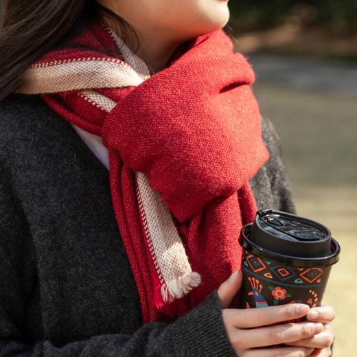 菜菜家羊绒羊毛披肩|非遗匠人手织！又柔又暖，围巾 商品图5