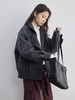 步履不停/4D23127C/灰色短款毛呢夹克外套 商品缩略图2
