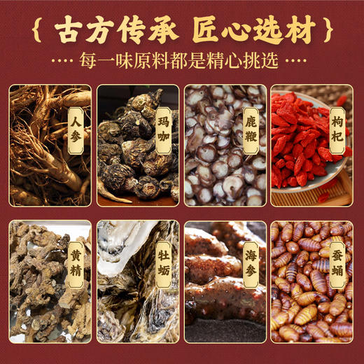 【富泉参宝】宓生源 明仁固本茶参戈衍宗膏参咖固本膏蚝咖参宝膏 商品图3