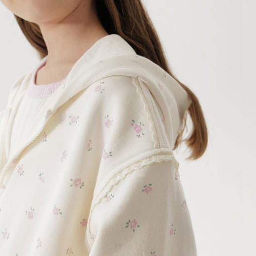 马克珍妮女童甜酷宽松外套儿童休闲连帽卫衣2025年秋装新款551606 商品图4