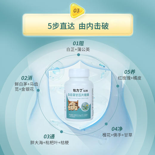【包力丁片】官方旗舰店包立丁片药中植物素槲皮素维生素枇杷叶利 商品图3